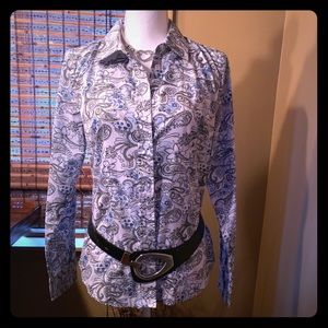 Paisley print blouse